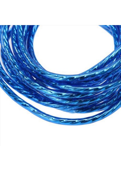 3pcs 5m 2 Rca - 2 Rca Tapa Araç Stereo Ses Bakır Kablo Sistemi Amplifikatör Örgülü (Yurt Dışından) fırsatları