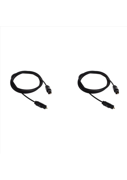 2pcs 3 Ft 1 1m Metre Dijital Fiber Optik Audio Toslink Spdıf Md DVD Kablo Kurşun Fişi (Yurt Dışından)