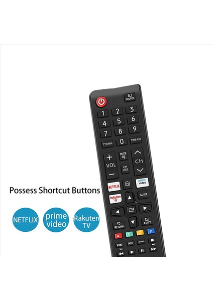Netflix ile Samsung Uzaktan Kumandası Için 2x Samsung Smart Tv LCD LED 4K Hdr Için Prime Video Rakute Tv Düğmesi (Yurt Dışından) indirimleri