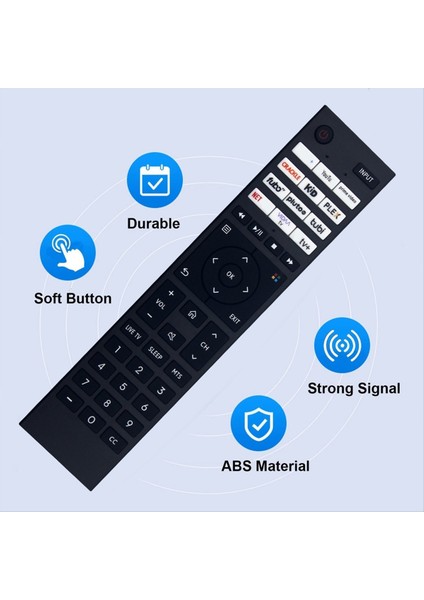 Toshiba Smart Tv Için CT-95079 Uzaktan Kumandasını Değiştirin CT-95079 Uzaktan Kumanda (Yurt Dışından) fiyatları