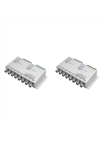 Tvı Cvı Ahd Kameralar Için 2x Pasif Video Balun Bükülmüş Çiftler Aracılığıyla Cctv Utp Video Balun 8ch Alıcı -Verici Bnc - Utp RJ45 (Yurt Dışından)