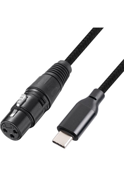 USB Tip C Ila Xlr Adaptör Tip C Erkek - 3 Pin Xlr Kadın Mikrofon Kablo Konektörü Bilgisayar Ses Veri Kablosu 3 Metre (Yurt Dışından) fiyatları
