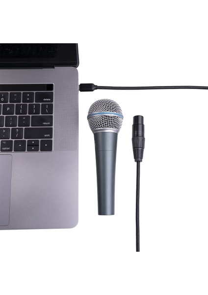 USB Tip C Ila Xlr Adaptör Tip C Erkek - 3 Pin Xlr Kadın Mikrofon Kablo Konektörü Bilgisayar Ses Veri Kablosu 3 Metre (Yurt Dışından) modelleri