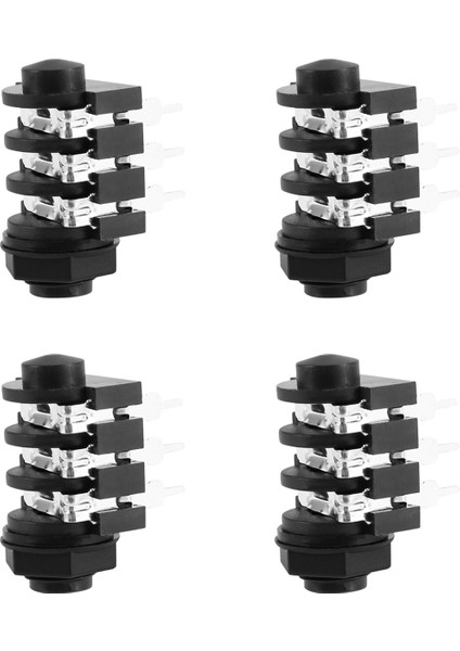 4pcs 1/4 Inç 6 5mm Stereo Ses Pcb Paneli Montaj Kulaklık Jakı Soketi 6 Pin (Yurt Dışından)