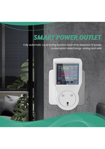 Tuya Wifi Akıllı Soket 16A Dijital Wattmetre Voltmetre Güç Ölçer Elektrik Tüketimi Kwh Enerji Ölçer Ingiltere Fiş (Yurt Dışından) fırsatları