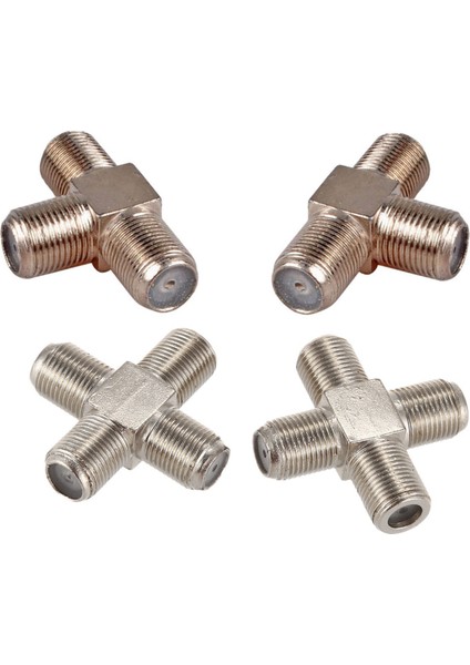 15PCS F Tipi Koaksiyel Kablo Ayırıcı 5pcs 4 Yollu Birleştirici Dişi 10 Adet 10 Adet 10 Adet 3-Yollu Birleştirici Dişi Vcr Anten Tv Kablo Uydu Gümüş Için 3 Yollu Dişi (Yurt Dışından)