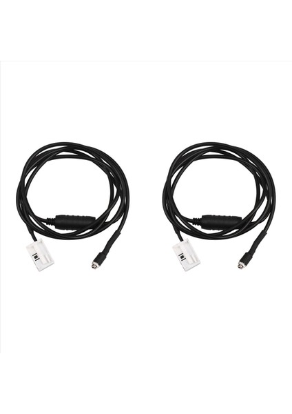 2x Aux Sesli Kablo Hattı Dirençli 1 5m 12 Pin Bmw E60 E61 E63 E64 E65 E66 E81 E82 E83 E87 E90 E91 (Yurt Dışından)