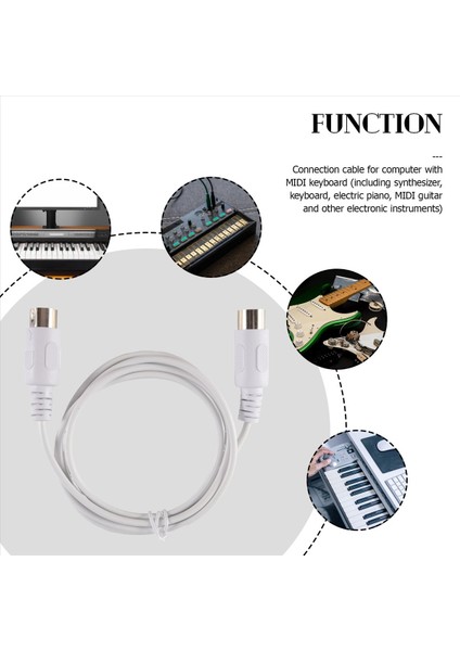 Mıdı Uzatma Kablosu Erkek 5 Pin 1 5/4 95FT Yüksek Kaliteli 5 Pin Erkek - 5 Pin Erkek Mıdı Uzantı Kablosu (Yurt Dışından) modelleri