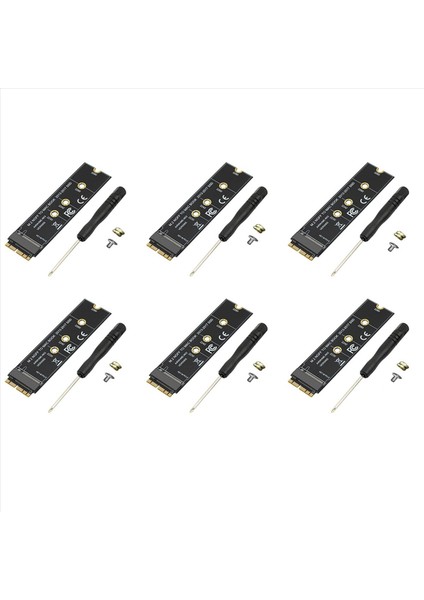 6x M 2 Nvme SSD MacBook Air Pro Retina Için Dönüştürme Kartı 2013-2017 Nvme/ahcı SSD Kiti A1465 A1466 A1398 A1502 (Yurt Dışından)