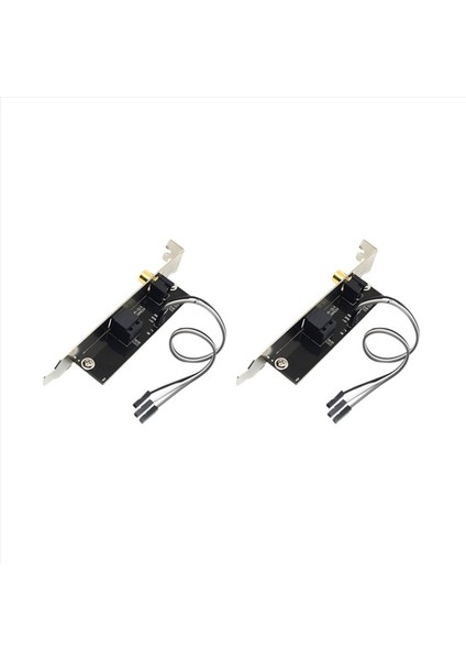 2x 24BIT 192KHZ Kızı Kart Spdıf Optik ve Rca Çıkış Plaka Kablo Braketi Asus Gigabyte Için Dijital Ses Çıkışı (Yurt Dışından)
