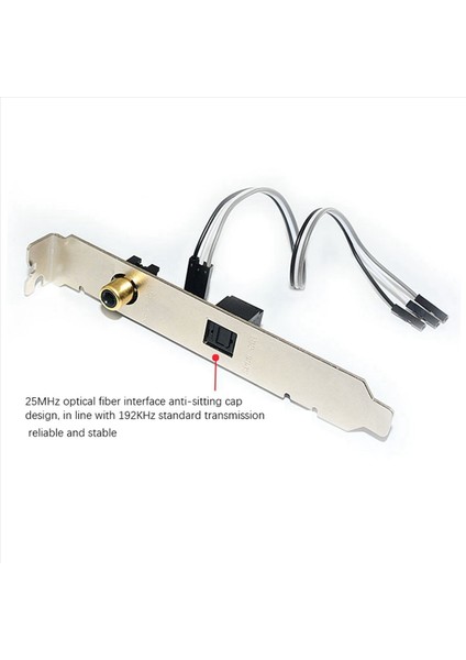 2x 24BIT 192KHZ Kızı Kart Spdıf Optik ve Rca Çıkış Plaka Kablo Braketi Asus Gigabyte Için Dijital Ses Çıkışı (Yurt Dışından) modelleri