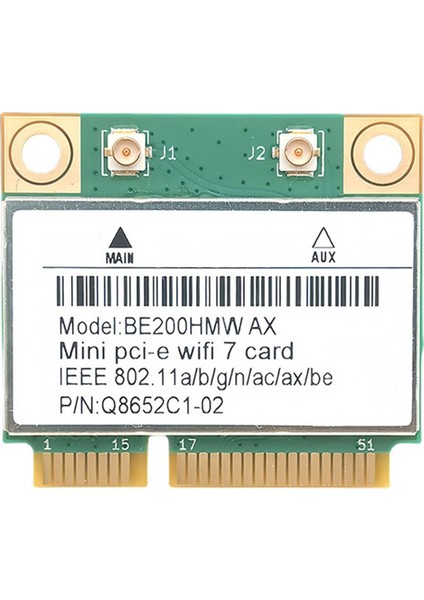 Wifi 7 Pcı-E Wıfı Kart BE200 BE200HMW 8774MBPS Bluetooth Için 2 4g/5g/6ghz 5 4 802 11BE Ağ Adaptörü Yok Anten Yok (Yurt Dışından)