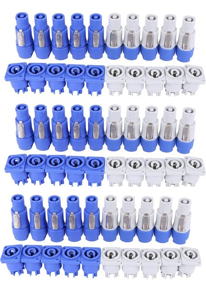 30PCS/SET Nötrik Powercon Tipi A NAC3FCA+NAC3MPA-1 Şasi Fiş Paneli Adaptörü (Yurt Dışından)