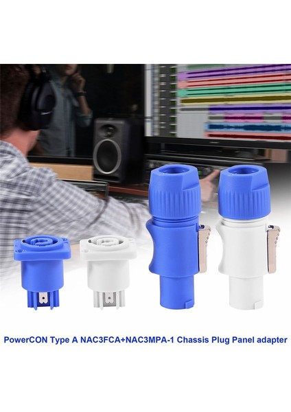 30PCS/SET Nötrik Powercon Tipi A NAC3FCA+NAC3MPA-1 Şasi Fiş Paneli Adaptörü (Yurt Dışından) fırsatları