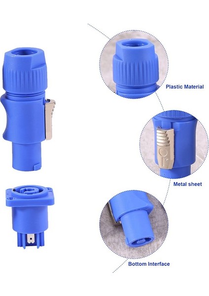 30PCS/SET Nötrik Powercon Tipi A NAC3FCA+NAC3MPA-1 Şasi Fiş Paneli Adaptörü (Yurt Dışından) indirimleri