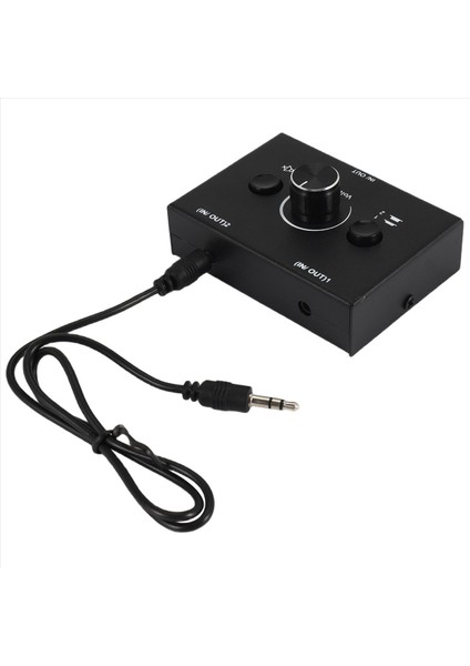 3 5mm Ses Anahtarlayıcı 2 Giriş 1 Çıkış/1 Giriş 2 Çıkış Ses Sericilik Anahtarıcı Ses Anahtarlayıcı Kutusu Tek Kişisel Sabit Düğmesi (Yurt Dışından) modelleri