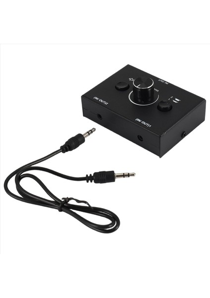 3 5mm Ses Anahtarlayıcı 2 Giriş 1 Çıkış/1 Giriş 2 Çıkış Ses Sericilik Anahtarıcı Ses Anahtarlayıcı Kutusu Tek Kişisel Sabit Düğmesi (Yurt Dışından) fırsatları