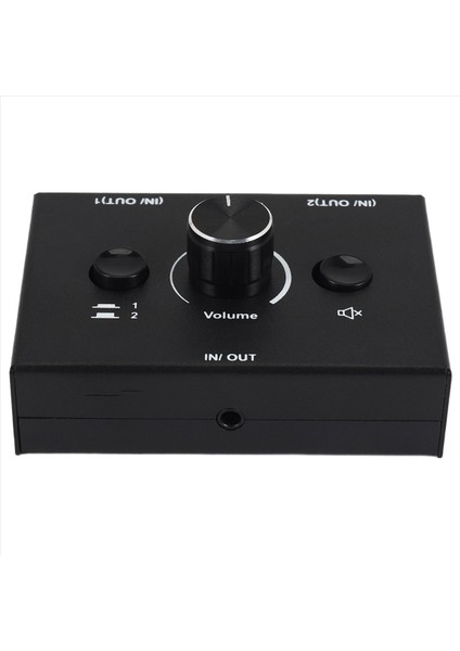 3 5mm Ses Anahtarlayıcı 2 Giriş 1 Çıkış/1 Giriş 2 Çıkış Ses Sericilik Anahtarıcı Ses Anahtarlayıcı Kutusu Tek Kişisel Sabit Düğmesi (Yurt Dışından) indirimleri