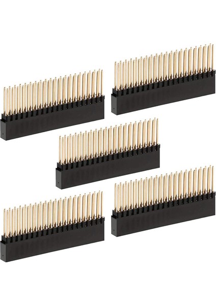Raspberry Pi A+/model B+/2/3/4 Için 2X20 Pim Istifleme Başlığı (5 Paket) (Yurt Dışından)