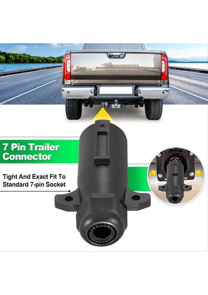 7 Pin Römork Fişi Su Geçirmez Yuvarlak Rv Tarzı 7 Yollu Römork Fişi Çıkarılabilir 7 Pin Römork Konektörü Adaptörü Erkek Ucu (Yurt Dışından) fırsatları