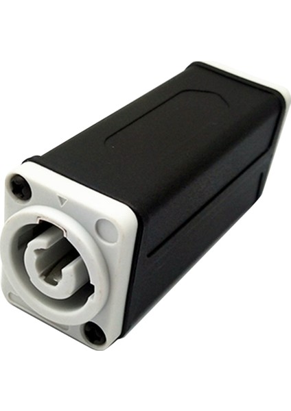 LED Powercon Ac Kuplör Adaptör Extender Konektörü Yüksek Kaliteli Konuşma Panel Montaj Düz Adaptör Beyazdan Beyaz (Yurt Dışından)