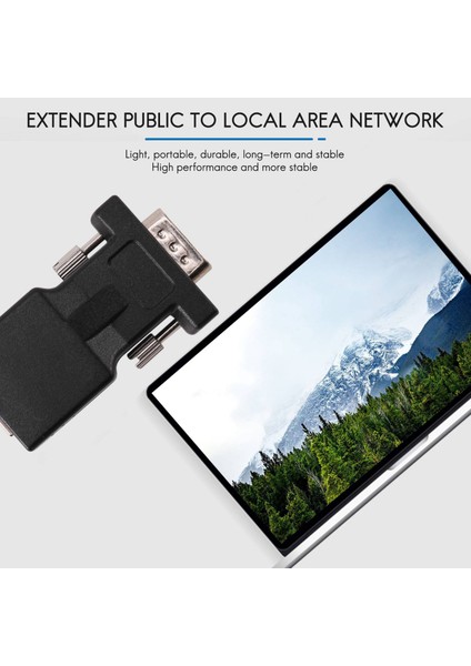 VGA Extender Erkek - Lan Cat5 Cat6 RJ45 Ağ Kablosu Adaptörü (Yurt Dışından) indirimleri