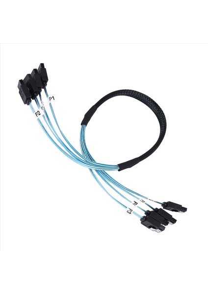 Sas Kablosu Sata Kablosu Yüksek Hız 6gbps 4 Bağlantı Noktası/sunucu Için Yüksek Kalite Set 0 5 Metre (Yurt Dışından) fiyatları