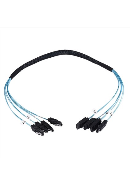 Sas Kablosu Sata Kablosu Yüksek Hız 6gbps 4 Bağlantı Noktası/sunucu Için Yüksek Kalite Set 0 5 Metre (Yurt Dışından) fırsatları