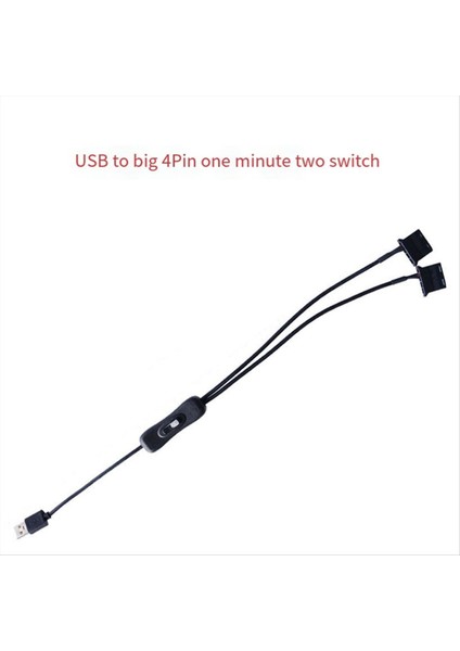 USB 5V - Çift 4pin Molex Fan Adaptör Kablosu Bilgisayar Şasi Masaüstü Pc Kasası Soğutma (Yurt Dışından) fiyatları