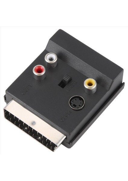 En Yeni Değiştirilebilir Scart Erkek-Kadın S-Video 3 Rca Ses Adaptör Konvektörü (Yurt Dışından) modelleri