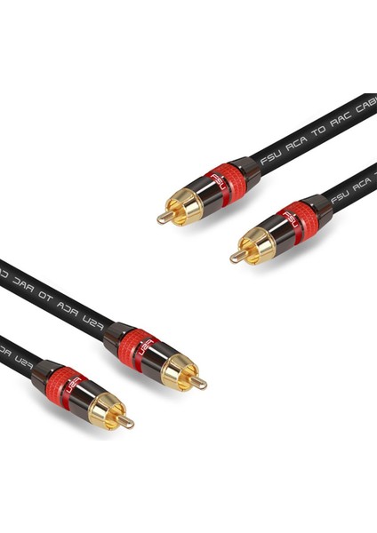 2x Fsu Dijital Ses Rca Kablo Premium Stereo Rca - Rca Koaksiyel Spdıf Kablo Erkek Hoparlör Hıfı Subwoofer Kablo Av 0 5m (Yurt Dışından)