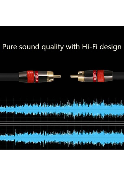 2x Fsu Dijital Ses Rca Kablo Premium Stereo Rca - Rca Koaksiyel Spdıf Kablo Erkek Hoparlör Hıfı Subwoofer Kablo Av 0 5m (Yurt Dışından) modelleri