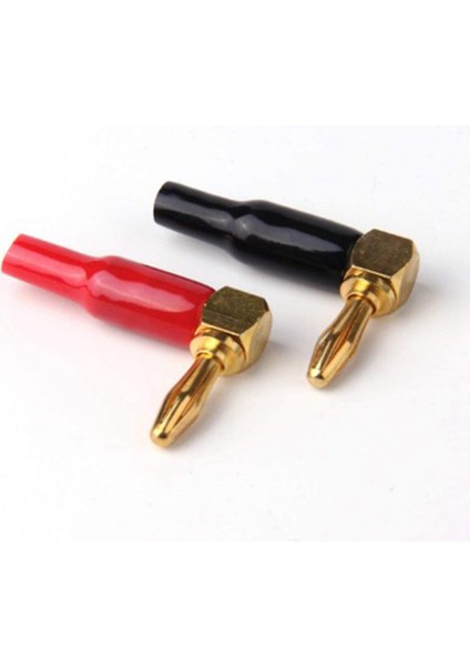 16PCS 4mm Muz Tapa Hoparlör Kabloları Konektör Adaptörü 24K Altın Kaplama Vida Tipi Saf Bakır Dik Açısı Muz Fişleri (Yurt Dışından) modelleri