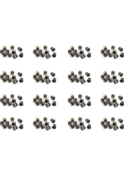 200 Adet 3-Terminal Lehimleme 2 1mm x 5 5mm Dişi Güç Jakı Dc Soket (Yurt Dışından)