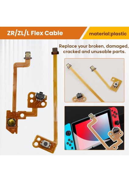 Nintendo Switch Joy Con Denetleyicisi Için Zr/zl/l Düğme Anahtar Şeridi Esnek Kablo Değiştirme (Yurt Dışından) indirimleri