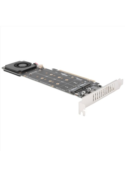 Adaptör Kartı PCIEX16 Ila M 2 M-Key NVMEX4SSD Dizi Genişletme Adaptör Ayırtıcı Kart 2u Sunucu Aksesuarları (Yurt Dışından)
