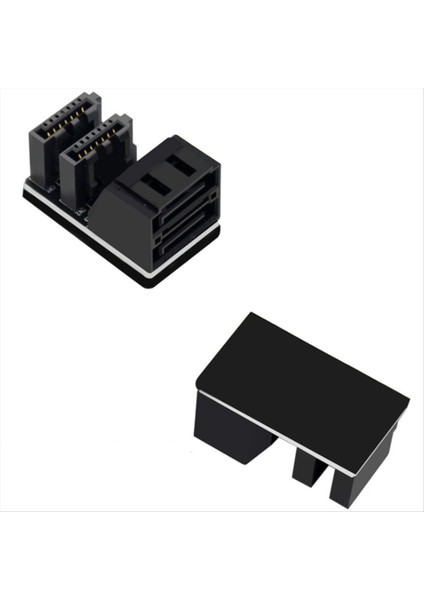 10 Adet Çift Sata 7pin Dişi Ila Çift 7pin Erkek 90 Derece Açılı Adaptör Anakart Sata Adaptörü Masaüstü SSD HDD (Yurt Dışından) fırsatları