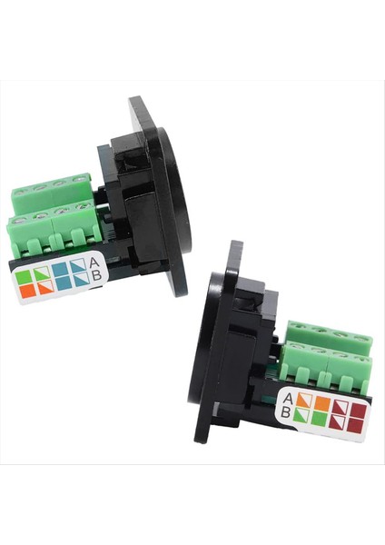 5pcs RJ45 Dişi Panel Montaj Vidalı Terminal Adaptörü D Tipi RJ45 8P8C Dişi-8pin Terminal (Yurt Dışından) fırsatları