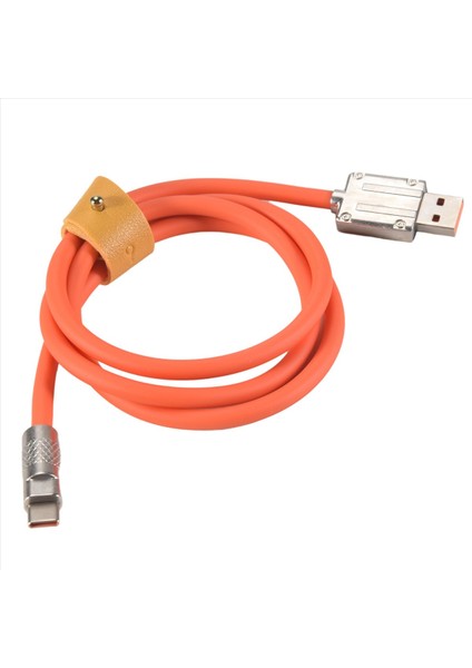 120W 6A Süper Hızlı Şarj USB C Şarj Kablosu USB Type-C Şarj+Veri Aktarımı 2-1 Arada Cep Telefonu Kablosu Turuncu (1m) (Yurt Dışından) fiyatları