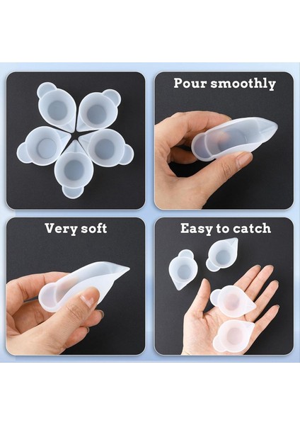 20 Adet Reçine Karıştırma Bardağı Küçük Silikon Kalıplar Fincan Dağıtıcı Epoksi Reçine Karıştırma Takı Yapımı Için Mini Ölçüm Bardağı (Yurt Dışından) fırsatları
