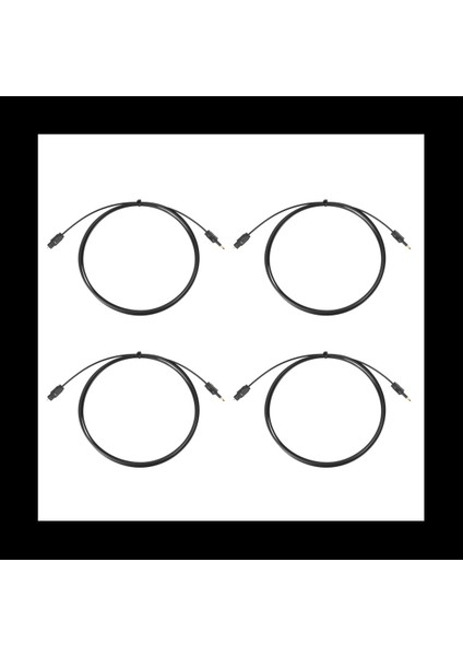 4 Pcs 2m Mını 3 5 mm Fiş Dijital Optik Kablo Spdıf Optik Fiber Hattı (Yurt Dışından)