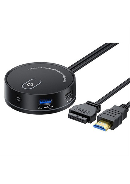 Bilgisayar Masaüstü Anahtarı Internet Cafe Universal Usb3 0 Audio Ana Masaüstü Harici Güç Uzatma Düğmesi (D) (Yurt Dışından) fiyatları