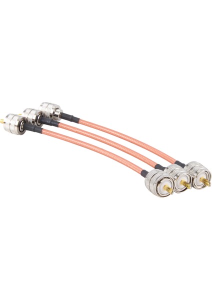 3pcs RG142 Uhf PL259 Erkek Fişe PL259 Erkek Fiş Kıyafet Konektörü Rf Pigtail Coax Jumper Kablo Tel Terminalleri 15CM (Yurt Dışından)