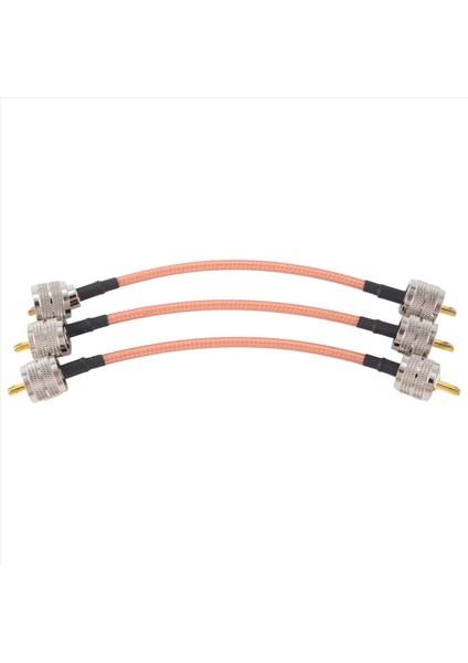 3pcs RG142 Uhf PL259 Erkek Fişe PL259 Erkek Fiş Kıyafet Konektörü Rf Pigtail Coax Jumper Kablo Tel Terminalleri 15CM (Yurt Dışından) fiyatları