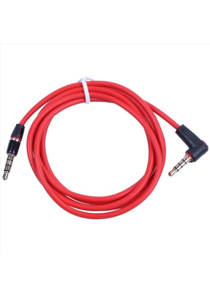 4 Adet 3 5mm 1/8 Inç Erkek - Erkek 4 Kutuplu Araba Aux Ses Kordon Kablosu Kayıt Kulaklık Kırmızı (Yurt Dışından) fiyatları