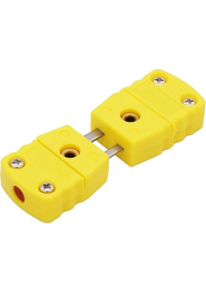 2 Çift K Tipi Erkek Kadın Termokupl Fiş Adaptörü Yüksek Sıcaklık 100 ° C (212 ° F) Sıcaklık Sensörü Konektörü (Yurt Dışından) modelleri