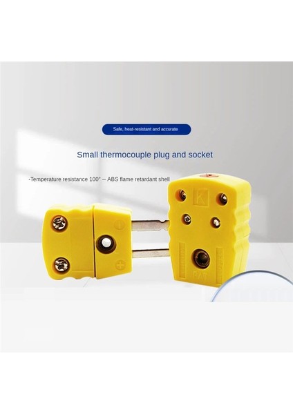 2 Çift K Tipi Erkek Kadın Termokupl Fiş Adaptörü Yüksek Sıcaklık 100 ° C (212 ° F) Sıcaklık Sensörü Konektörü (Yurt Dışından) fırsatları