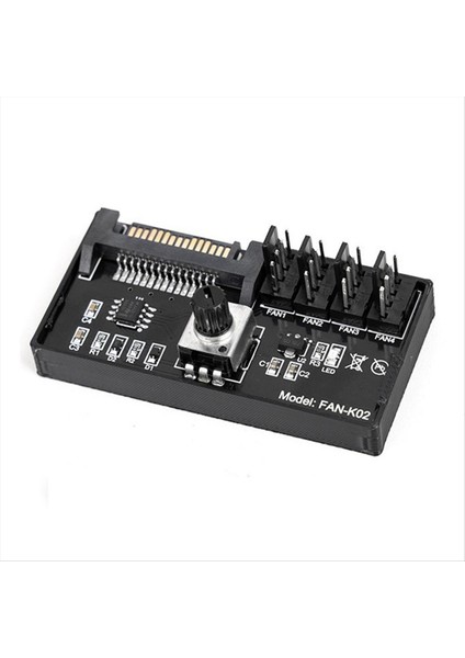 Pwm Fan Hız Denetleyicisi Yüksek Güçlü Sata Dc Power 4pin Fan Valisi Nas Sunucu Fan Hız Kontrolü 4 Yollu Pwm Fan Valisi (Yurt Dışından)