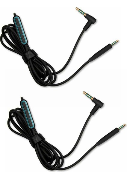 2x Sesli Kablo Kablosu Sessiz Konfor Için Değiştirme QC25 QC35 Soundtrue Oe2 OE2I Ae2 AE2I Mıc&#39 Li Kulaklıklar (Yurt Dışından)