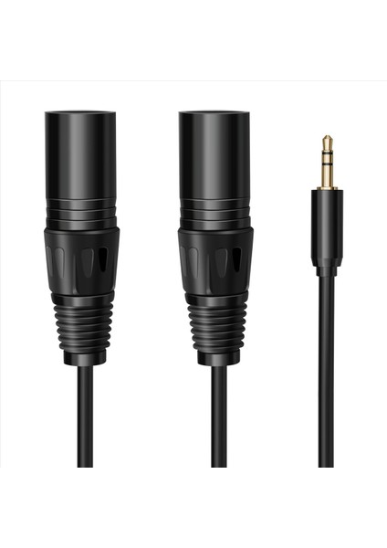 Çok Fonksiyonlu Ses Kablosu 3 5/6 35MM Erkek Kriko Çift Xlr Erkek Jack Kablosu Xlr Uzantı Kablosu 6 35/3 5mm 3m (Yurt Dışından)